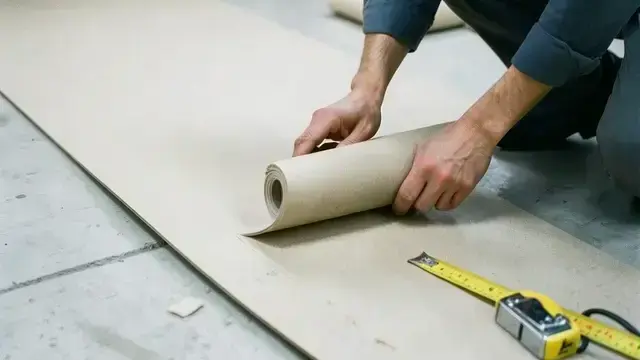 ロールビニール施工中